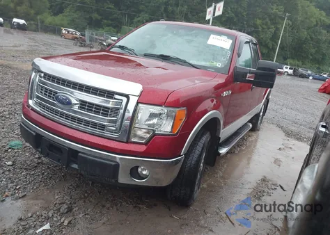 2013 Ford F150 Super Cab z USA, uszkodzony, nr VIN 1FTFX1EF1DKD14386
